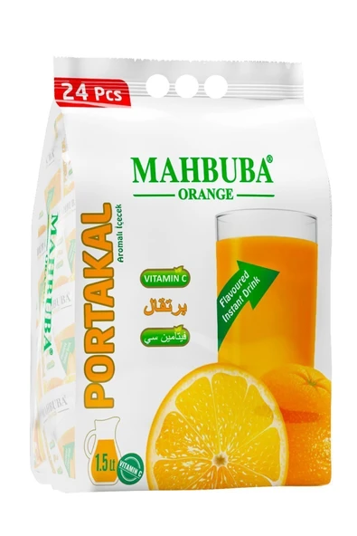 Mahbuba Portakal Aromalı Soğuk Toz Içecek 24x11.2gr ürün görseli 1