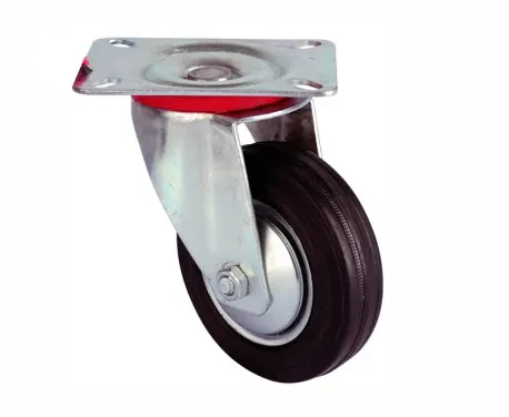 Servis Tekeri - Tablalı Siyah Döner - Çap 125 mm ürün görseli 1