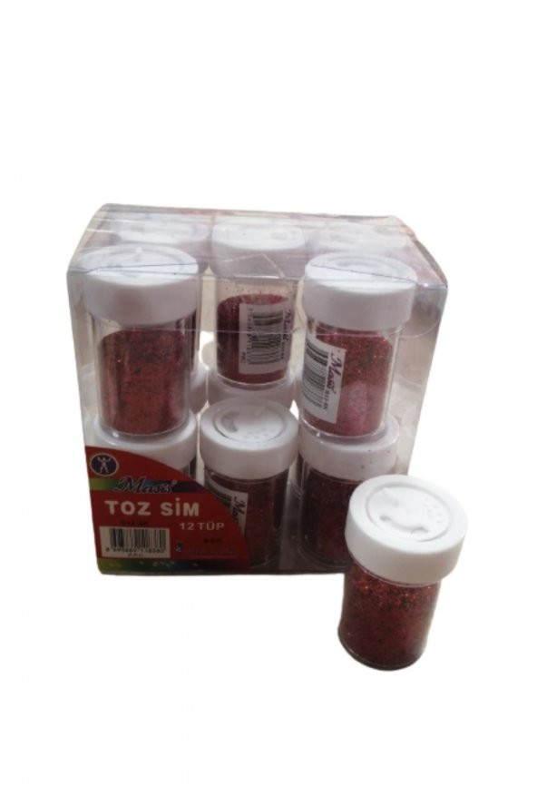 Kırmızı Toz Sim 8 Gr 12 Adet 1 Paket ürün görseli 1