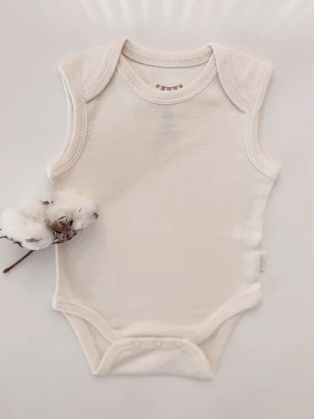Naturaborn GOTS Organik Sertifikalı Bebek Kolsuz Body ürün görseli 1