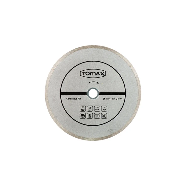 Tomax Sürekli Elmas Fayans Kesici Disk - 180x2,2x22 ürün görseli 1