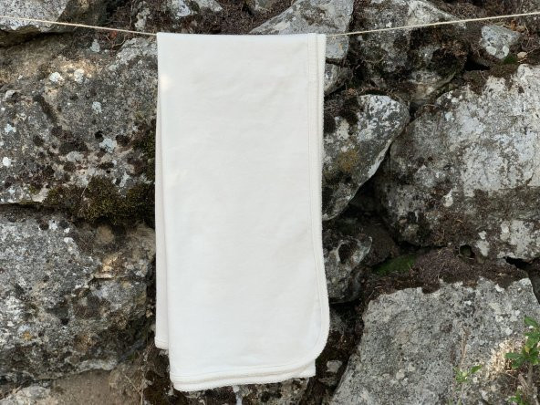 Naturaborn GOTS Organik Sertifikalı Kroşetalı Yenidoğan Bebek Battaniyesi (80x80 cm) ürün görseli 1