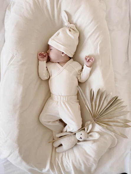Naturaborn GOTS Organik Sertifikalı Bebek Kimono Yaka Body ürün görseli 1