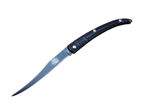 Y 122 Siyah Kılçık Outdoor Çakı 16cm - Manuel, İşlemeli Sap ürün görseli 1
