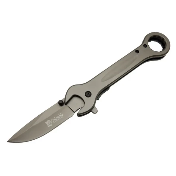 8000B Anahtar Görünümlü Siyah Kamp Çakı 19 cm - Otomatik, Metal Sap ürün görseli 1