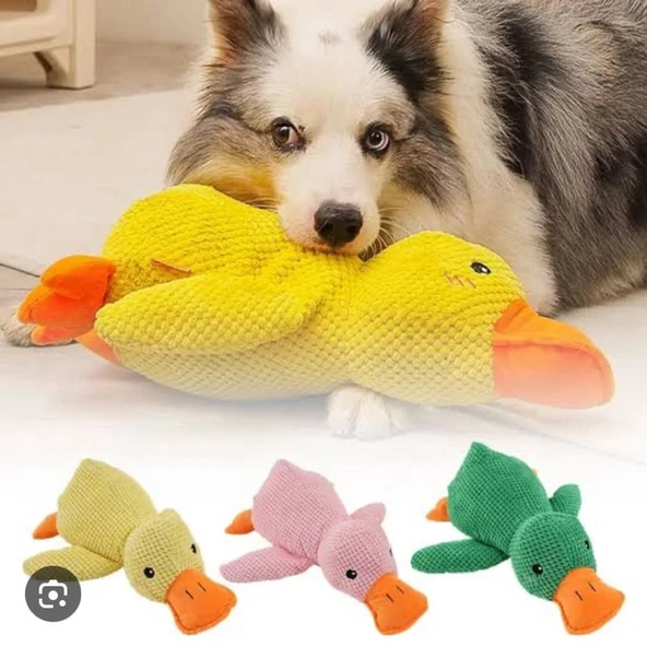 KÖPEKLER İÇİN PELUŞ OYUNCAK ÖRDEK ürün görseli 1
