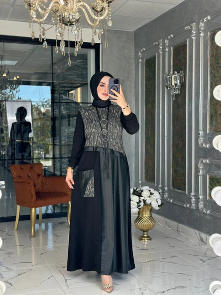 Adalina Elbise Siyah ürün görseli 1