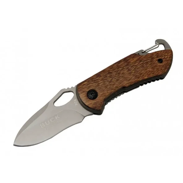 Buck X74 Çakı Ahşap 15 cm Manuel, Kemerlikli ürün görseli 1