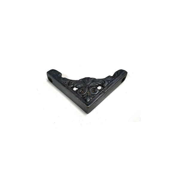 Antika Tarz Dekoratif Pirinç Köşe Süsü - 58x58 mm, Oksit ürün görseli 1