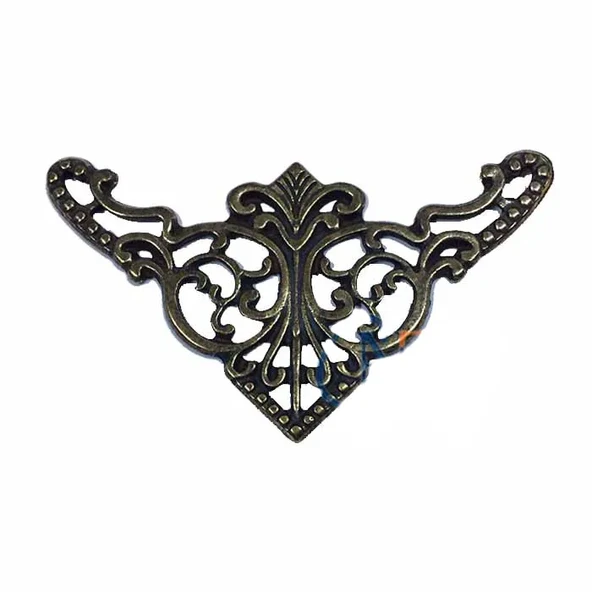 Dekoratif Köşe Süsü, Köşelik - Büyük, 31x55mm, Antik, 100 Adet ürün görseli 1