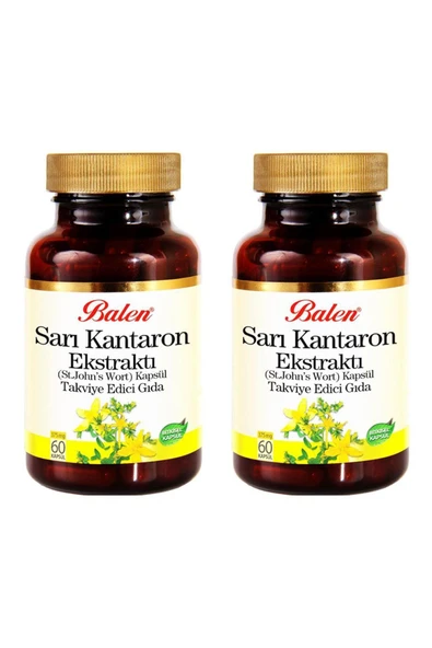 Balen Sarı Kantaron Ekstraktı St. John's Wort 375 mg 60 Kapsül 2 Adet ürün görseli 1