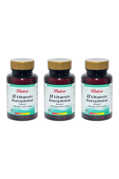 Balen B Vitamin Kompleksi 425 mg 60 Kapsül 3 Adet ürün görseli 1