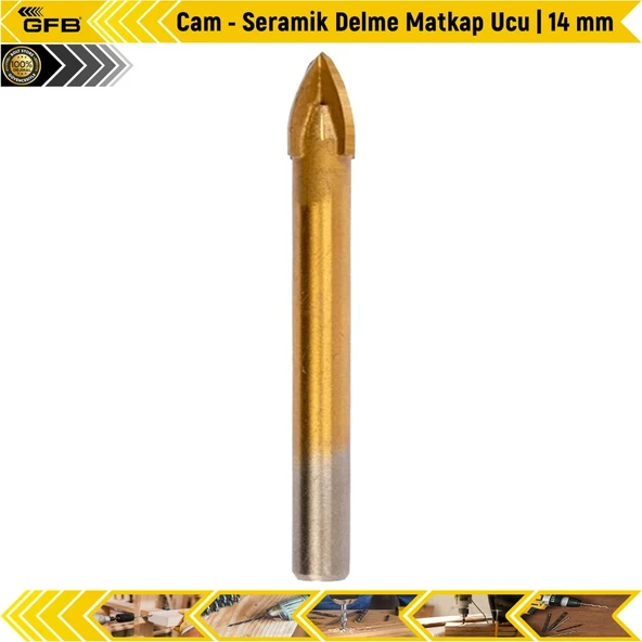 Gfb Cam - Seramik Delme Matkap Ucu | 14 Mm ürün görseli 1