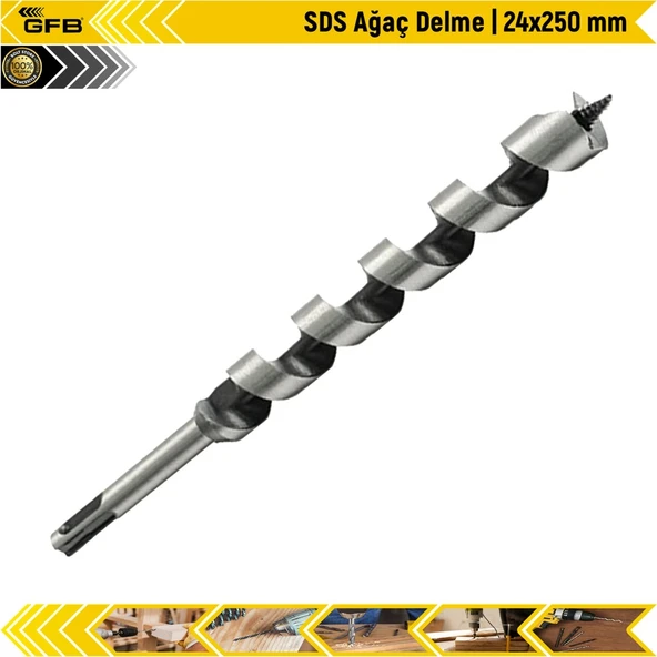 Gfb Sds Ağaç Delme Matkap Ucu |24X250 Mm ürün görseli 1