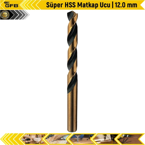 Gfb Hss Kobaltlı Matkap Ucu 12 Mm - 1 Adet ürün görseli 1