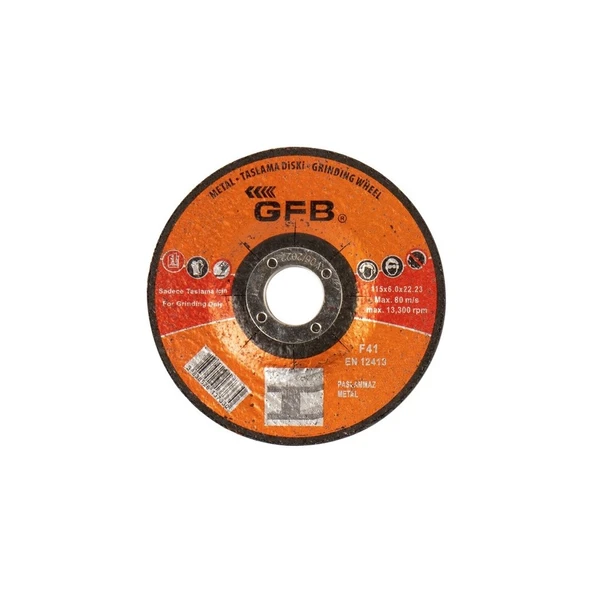 Gfb Metal 115X6X22,23 Mm Taşlama Taşı - 10 Adet ürün görseli 1