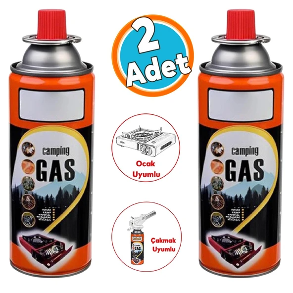 Kamp Gazı Bütan Propan Gaz Tüpü Portatif Ocak Kartuşu Tek kullanımlık Pürmüz 400 ml 1 Adet ürün görseli 1
