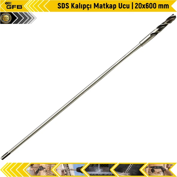 Gfb Sds Kalıpçı Matkap Ucu | 20X600 Mm ürün görseli 1