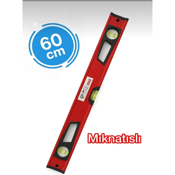 Gfb Profesyonel Mıknatıslı Kırmızı Su Terazisi 60 Cm ürün görseli 1