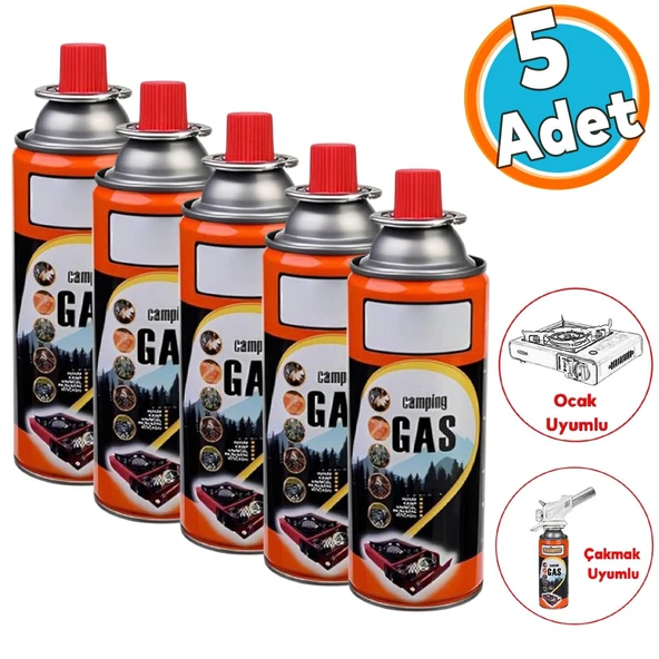 Kamp Gazı Bütan Propan Gaz Tüpü Portatif Ocak Kartuşu Tek kullanımlık Pürmüz 400 ml 1 Adet ürün görseli 1
