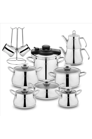 Schafer Caldron 18 Parça Çelik Çeyiz Seti - Resim 2