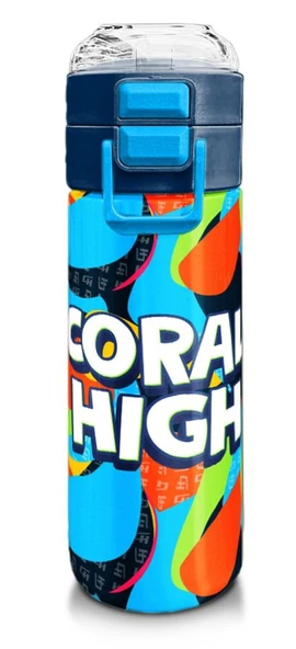 Coral High Çelik Matara Termos/Suluk 31993 - 500ml, Erkek Çocuk - Grafiti Desenli ürün görseli 1