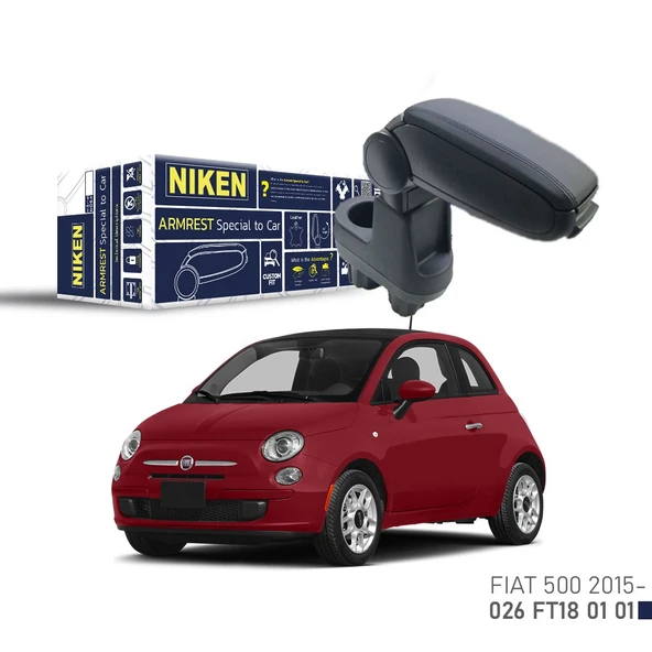 Fiat 500 Araca Özel Kol Dayama Kolçak 2015+ uyumlu ürün görseli 1