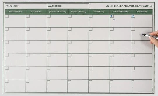 Panda 85X56 Mini Aylık Plan Pan778 ürün görseli 1