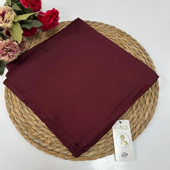Harem Comosaten Eşarp Bordo JHB0122 ürün görseli 1