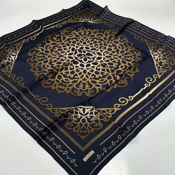 Armine Saf İpek Eşarp Nostalji Serisi Sura İpek PKB01 ürün görseli 1