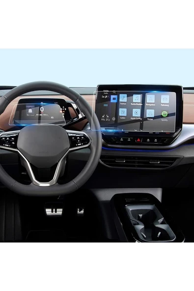 Volkswagen ID.3 Navigasyon Ve Gösterge Paneli Uyumlu Nano Ekran Koruyucu Multimedya Ekran Koruyucu ürün görseli 1