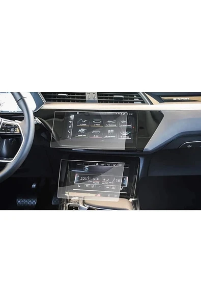 Audi A6 Navigasyon ve Alt Kontrol Paneli 9H Nano Ekran Koruyucu 2019-2023 ürün görseli 1