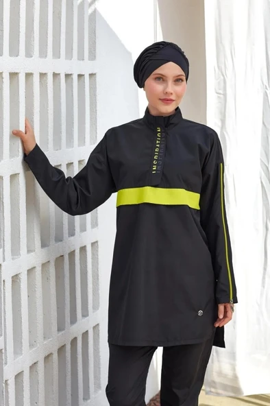Adasea 251502 Henley Tam Kapalı Tasarım Tesettür Mayo ürün görseli 1
