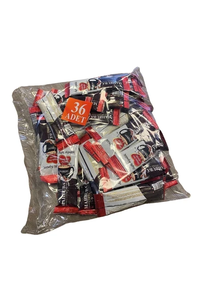 Mahbuba 3ü1 Arada Sütlü Köpüklü 36x10gr Mini Küçük Boy Ikramlık Otobüs Hazır Kahve Poşet ürün görseli 1