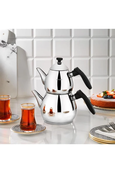 Tea Chef Küçük Boy Çaydanlık Takımı 4 Parça-siyah ürün görseli 1