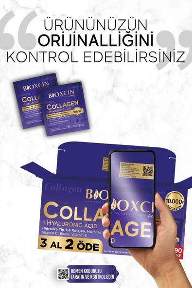 Bioxcin Beauty Collagen Toz Saşe 10.000 Mg 3 Al 2 Öde Tip 1 - Tip 3 Hidrolize Kolajen - Keratin ürün görseli 1