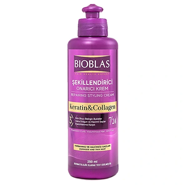 Bioblas Collagen Ve Keratin Dökülme Karşıtı Durulanmayan Saç Kremi 250 ml ürün görseli 1