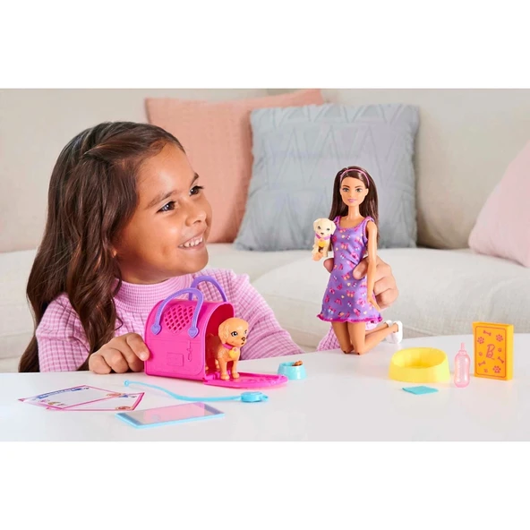 Barbie ve Köpekçikleri Oyun Seti - Resim 4