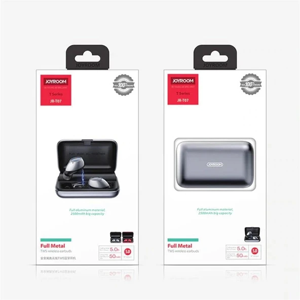 Joyroom JR-T07 Metal Kablosuz TWS Bluetooth Kulaklık ürün görseli 1