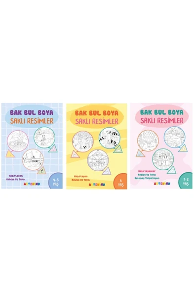 BAK BUL BOYA -SAKLI RESİMLER- 3' LÜ SET ürün görseli 1
