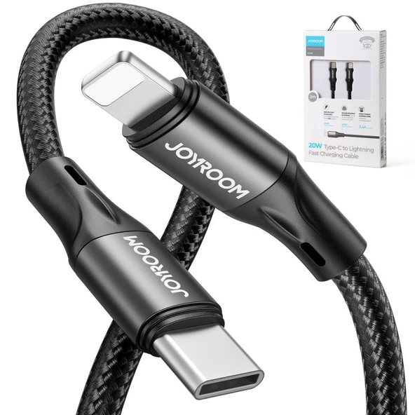 Joyroom S-2024N1 PD Hızlı Şarj ve Data Kablosu Type-C to Lightning 20W 2M ürün görseli 1