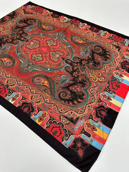 Bonjela Soft Pamuklu Şal Etro Desen LBS1704 ürün görseli 1
