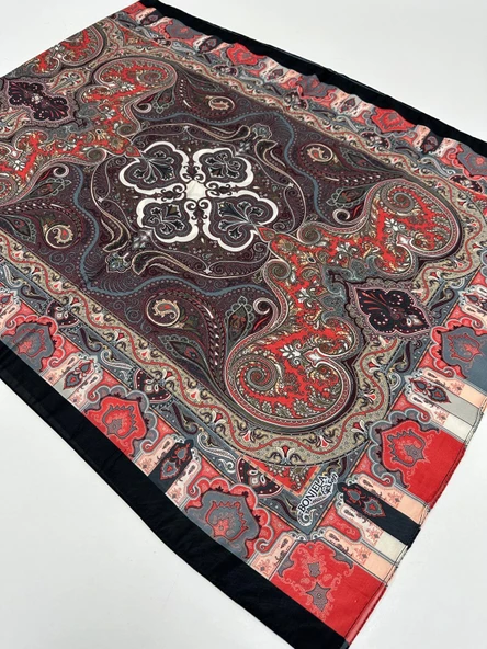 Bonjela Soft Pamuklu Şal Etro Desen LBS1711 ürün görseli 1