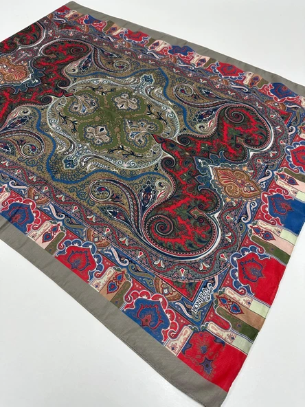 Bonjela Soft Pamuklu Şal Etro Desen LBS1706 ürün görseli 1