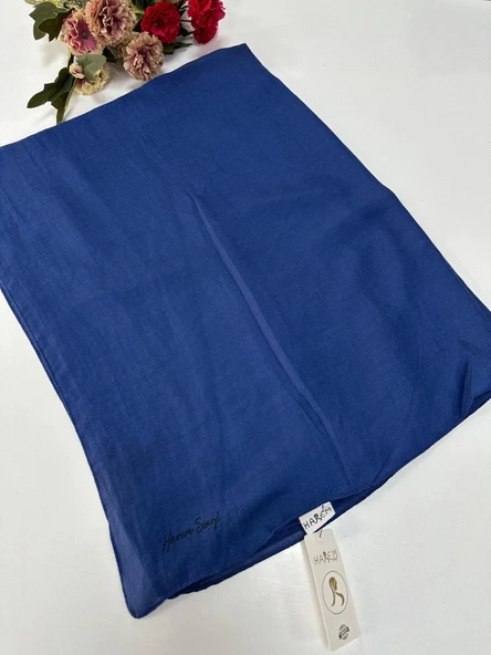 Harem Brista Koton Şal Açık Lacivert HVH0302 ürün görseli 1