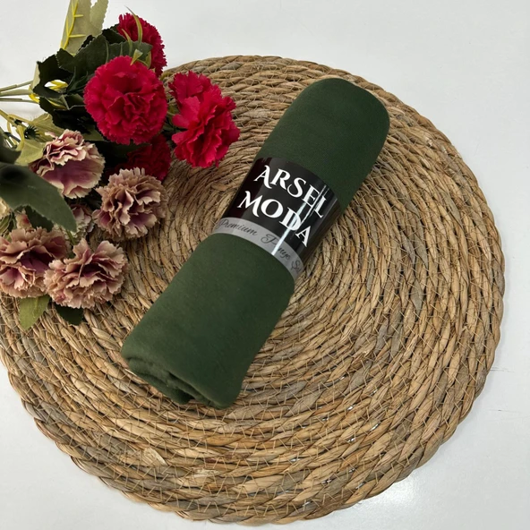 ArSel Moda Penye Şal Koyu Koyu Yeşil LPSA65 ürün görseli 1