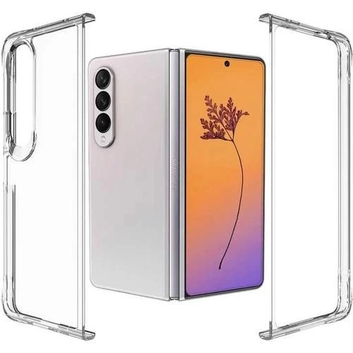 Samsung Galaxy Z Fold 4 Sert Kristal Telefon Kılıfı Koruma Kılıf - Şeffaf ürün görseli 1