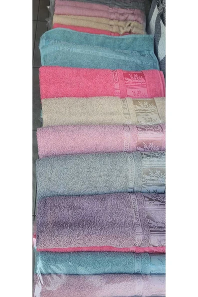 aktarteks EL HAVLUSU 50*90 CM  BAMBOO DESEN 6 ADET ürün görseli 1