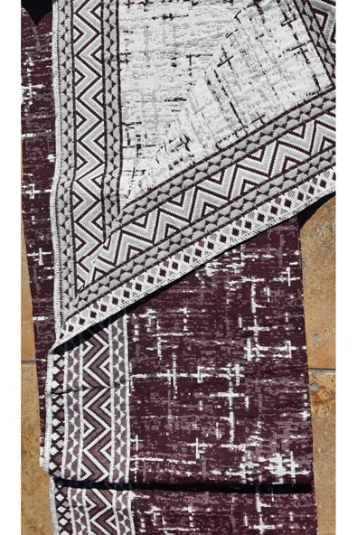 aktarteks 145x250 Cm Hali Örtüsü, Koltuk Örtüsü Pi̇kni̇k Çok Amaçli Örtü Pamuklu Çi̇ft Yönlü ürün görseli 1