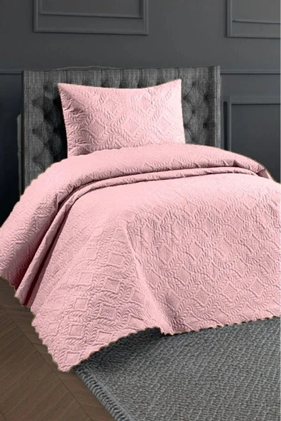 aktarteks micro KAPİTONELİ tek kişilik ÇİFT TARAFLI  yatak örtüsü  180X230 CM YASTIKLI ürün görseli 1